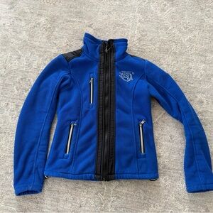 Euro-Star Equestrian Thick Royal Blue Fleece Jacket Heavy XS